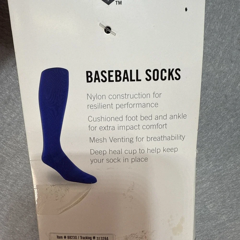 Louisville Slugger Baseball Knee High Socks 2 Pair Shoe‎ Size Youth 9-1